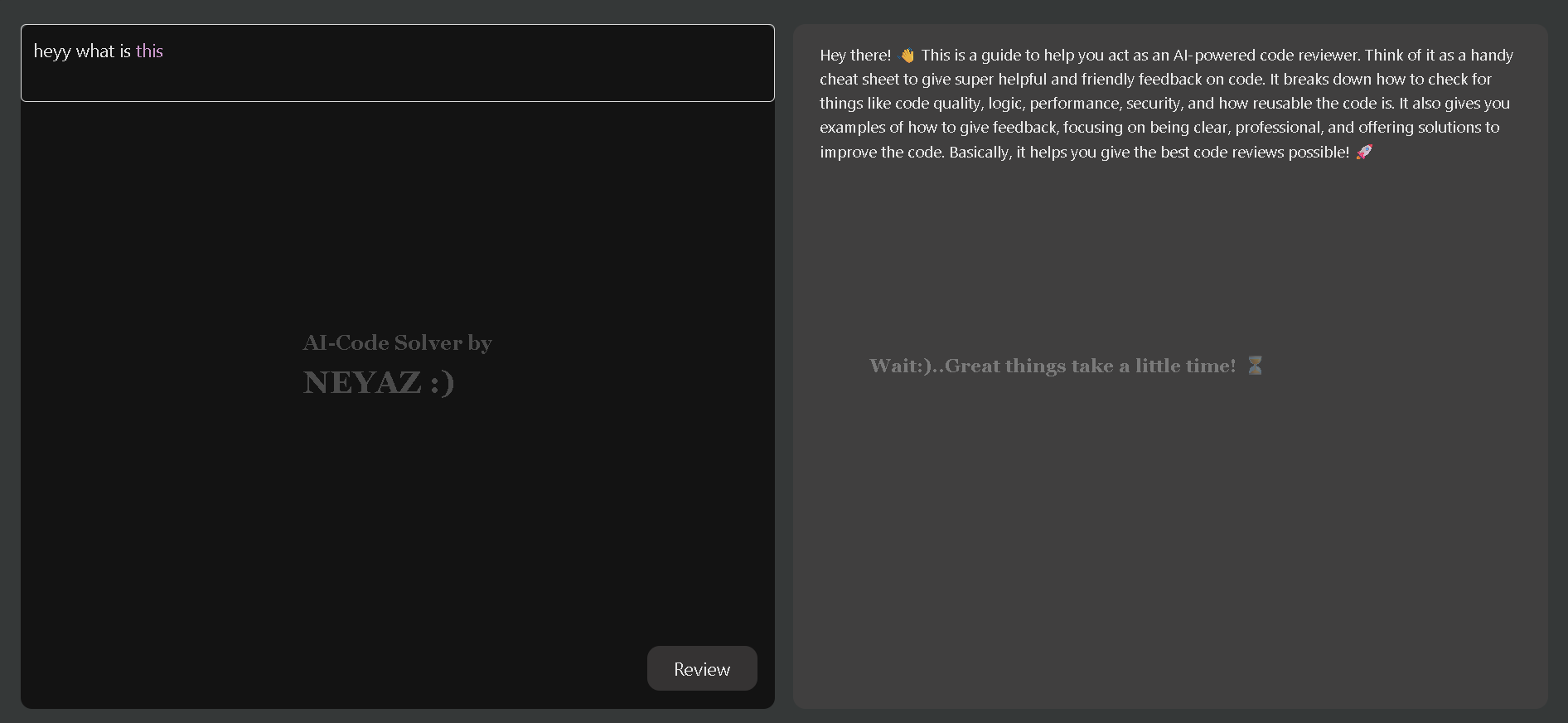AI Code Reviewer